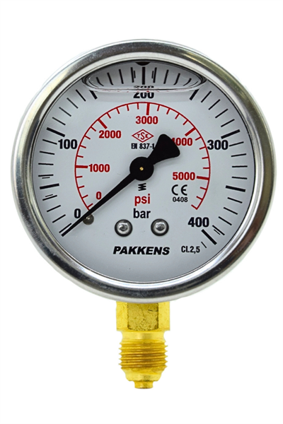 PAKKENS MANOMETRE Q63 GLS.1 -... 600 Bar Alt.Ç.