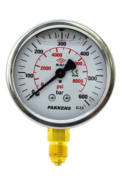 PAKKENS MANOMETRE Q63 GLS.1 -... 600 Bar Alt.Ç.