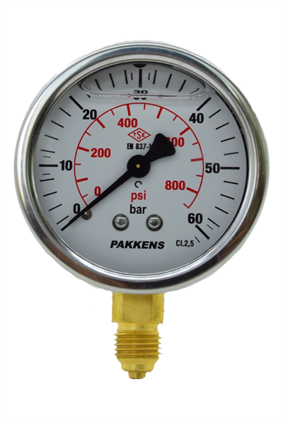 PAKKENS MANOMETRE Q63 GLS.1 -... 600 Bar Alt.Ç.