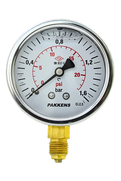 PAKKENS MANOMETRE Q63 GLS.1 -... 600 Bar Alt.Ç.