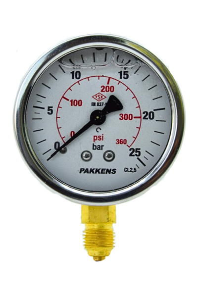 PAKKENS MANOMETRE Q63 GLS.1 -... 600 Bar Alt.Ç.