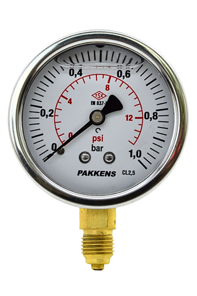 PAKKENS MANOMETRE Q63 GLS.1 -... 600 Bar Alt.Ç.