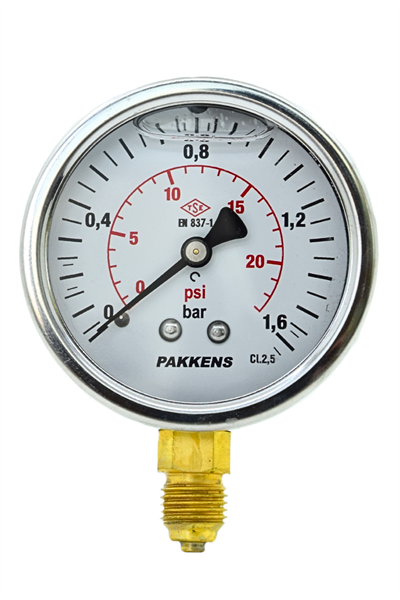 PAKKENS MANOMETRE Q63 GLS.1,6 Bar Alt.Ç.