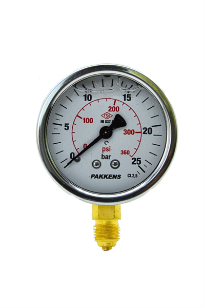 PAKKENS MANOMETRE Q63 GLS.25 Bar Alt.Ç.