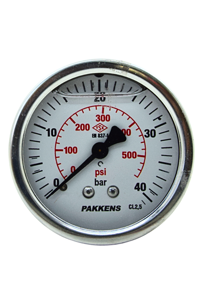 PAKKENS MANOMETRE Q63 GLS.40 Bar ARK.Ç.