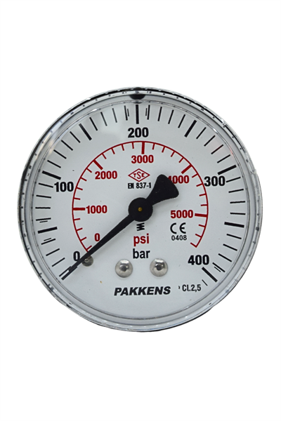 PAKKENS MANOMETRE Q63 GLS.400 Bar Ark.Ç.