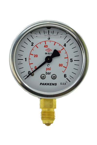 PAKKENS MANOMETRE Q63 GLS.6 Bar Alt.Ç.