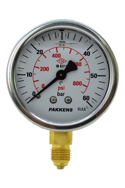 PAKKENS MANOMETRE Q63 GLS.60 Bar Alt.Ç.