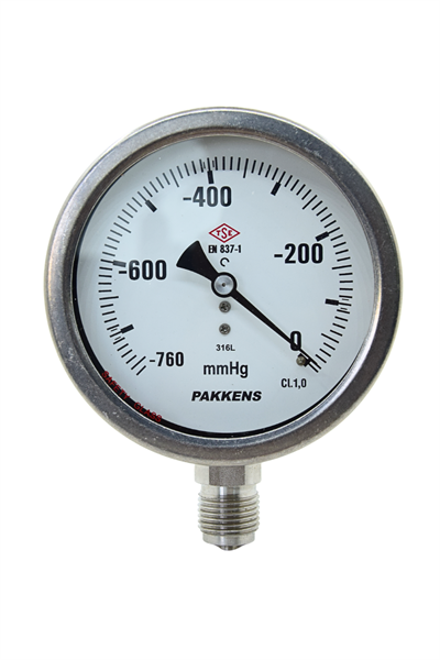 PAKKENS VAKUMETRE Q100 -760mmHg ALT.CL,1.0