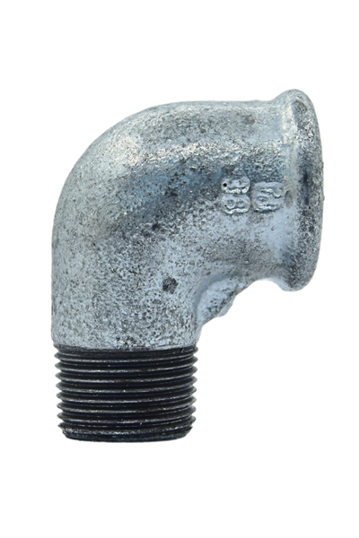 Trakya Döküm Dirsek 3/4 Kuyruklu Galvenizli  