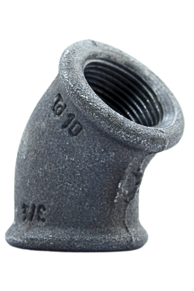 Trakya Döküm Dirsek Siyah  Dişli 3/4