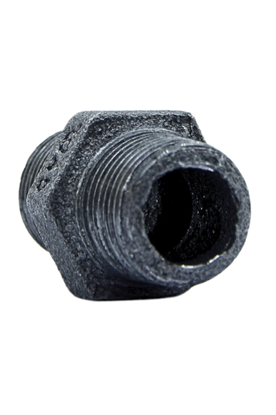 Trakya Döküm Nipel Siyah 1/2