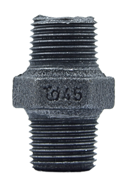 Trakya Döküm Nipel Siyah 1/2