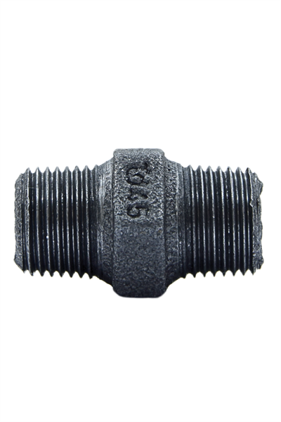 Trakya Döküm Nipel Siyah 1/2