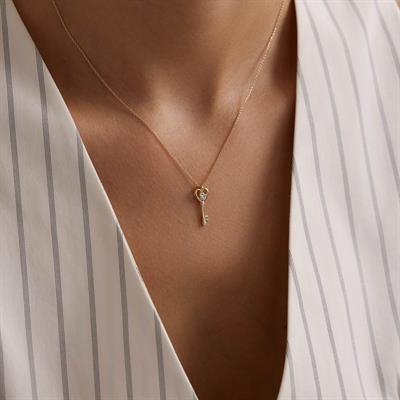 14 Ayar Altın Anahtar Kolye