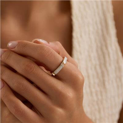 14 Ayar Minimal Yüzük