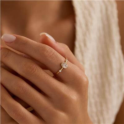 14 Ayar Minimal Yüzük