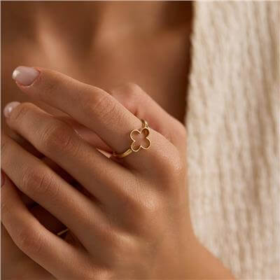 14 Ayar Minimal Yüzük