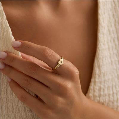 14 Ayar Minimal Yüzük