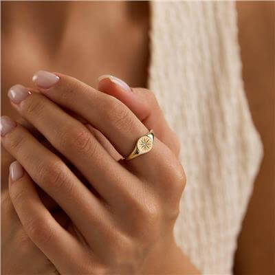 14 Ayar Minimal Yüzük