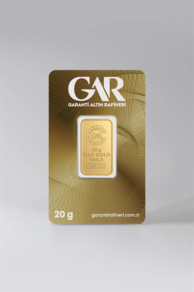 GAR 24 Ayar 20 Gram Külçe Altın