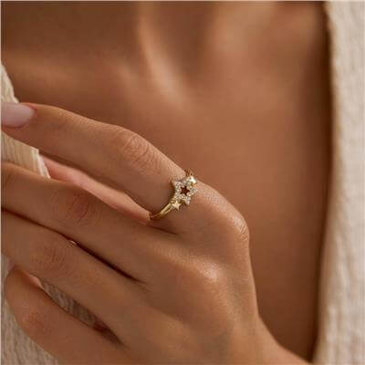 14 Ayar Minimal Yüzük