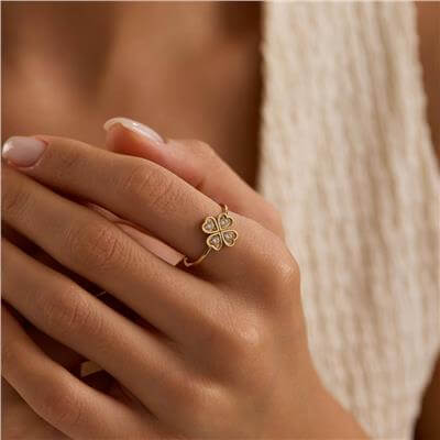 14 Ayar Minimal Yüzük