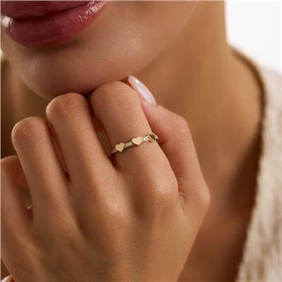 14 Ayar Minimal Yüzük