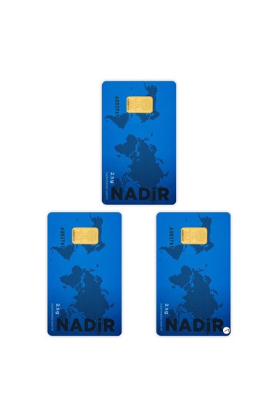 3 Adet 2.5 gr 24 Ayar NadirGold Gram Altın