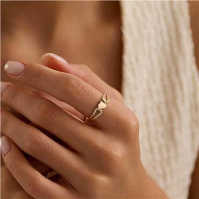 14 Ayar Minimal Yüzük