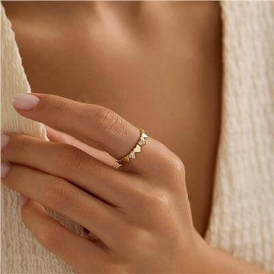 14 Ayar Minimal Yüzük