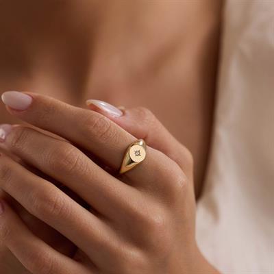 14 Ayar Tasarım Altın Yüzük