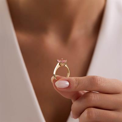 14 Ayar Renkli Taşlı Altın Yüzük