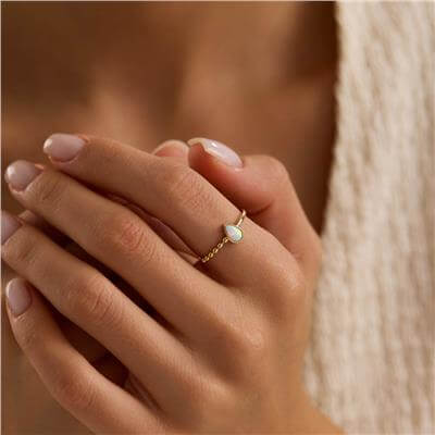 14 Ayar Minimal Yüzük