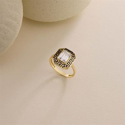 14 Ayar Altın Baget Yüzük