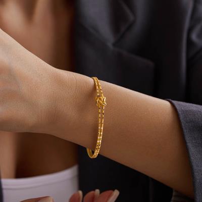 22 Ayar Düğüm Bilezik