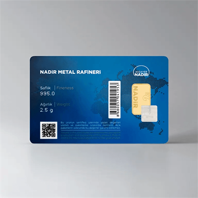 Nadir Gold 24 Ayar 2,5 Gram Külçe Altın