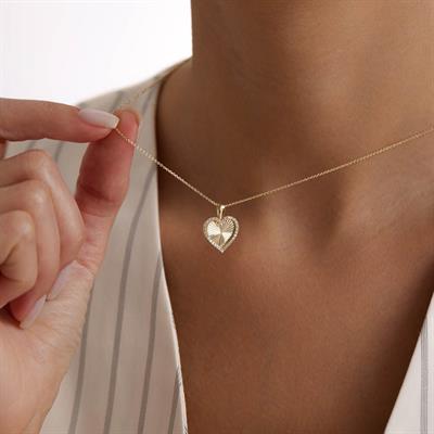 14 Ayar Altın Kalp Kolye