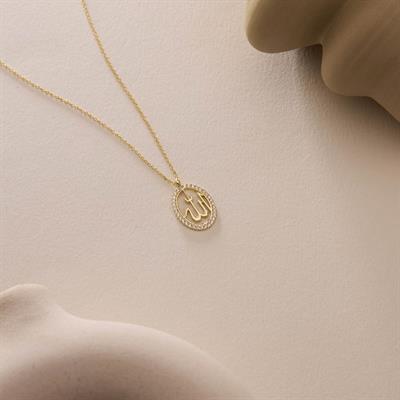 14 Ayar Altın Tasarım Kolye