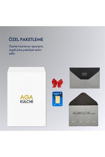 AgaKulche 1 gr 995 24 Ayar Altın