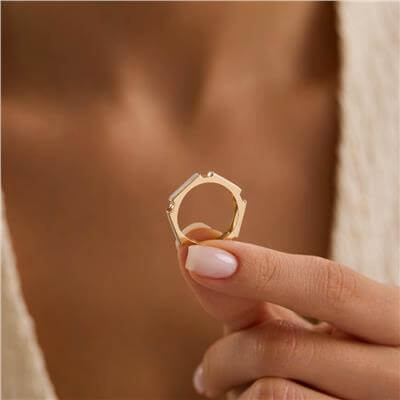 14 Ayar Minimal Yüzük