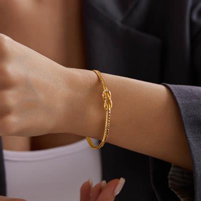 22 Ayar Düğüm Bilezik