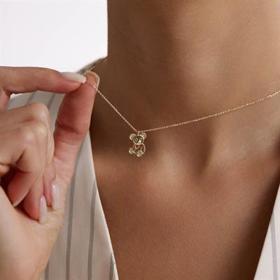 14 Ayar Altın Tasarım Kolye