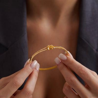 22 Ayar Düğüm Bilezik