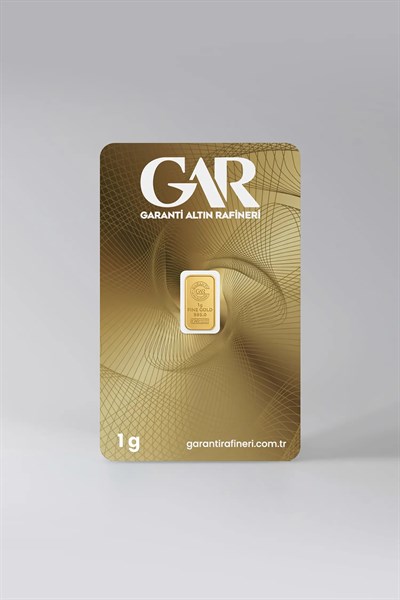 GAR 24 Ayar 1 Gram Külçe Altın