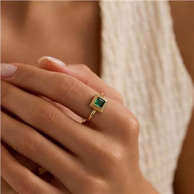 14 Ayar Minimal Yüzük