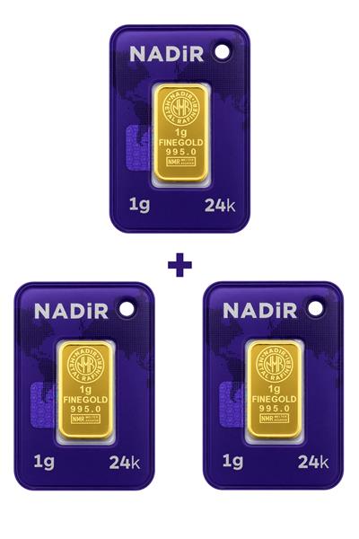 Nadir Gold 24 Ayar 3 Gram Külçe Altın