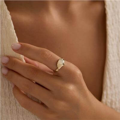 14 Ayar Minimal Yüzük