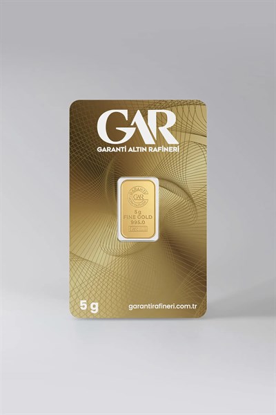 GAR 24 Ayar 5 Gram Külçe Altın