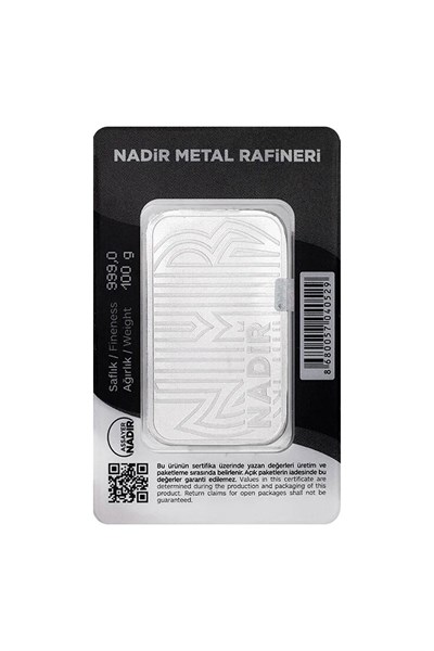 Rimagold Nadirgold 100 gr Gümüş Külçe